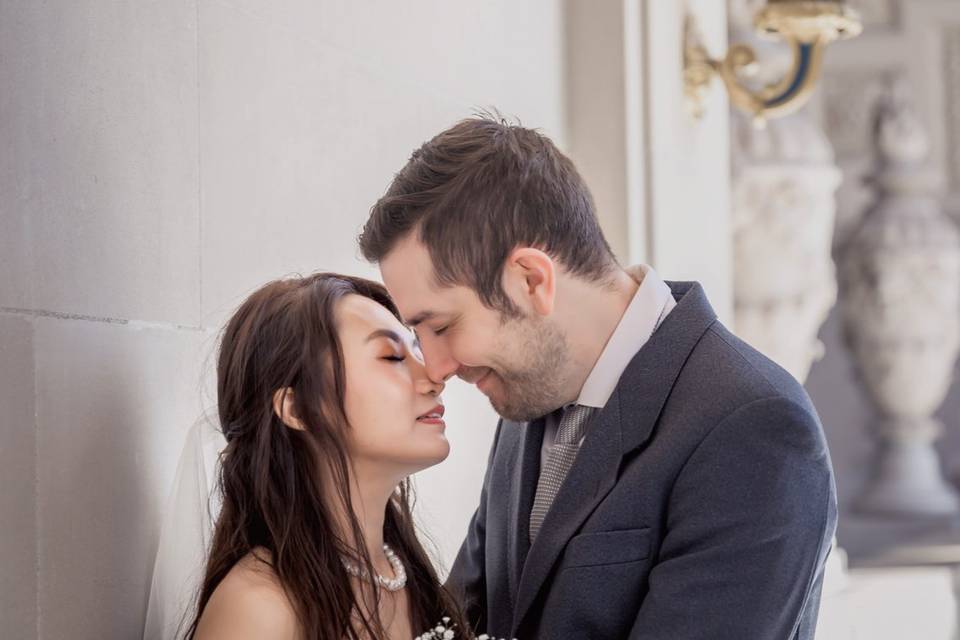 Romantic couple portraits afte