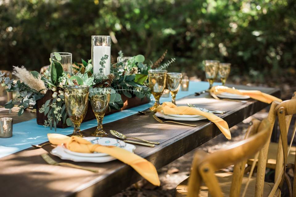 Southern fall table setting