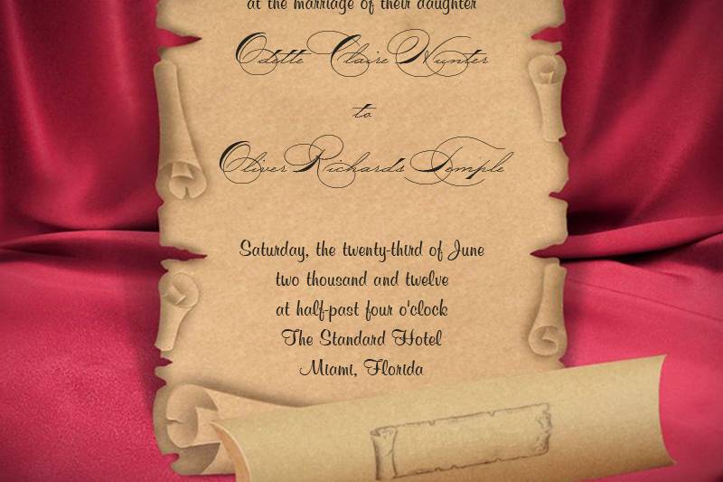Scroll invitation
