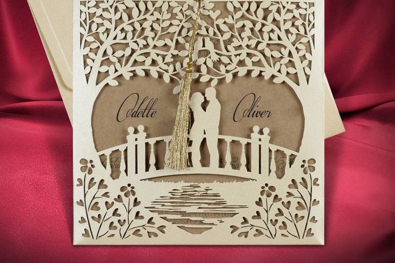 Laser cut invitations