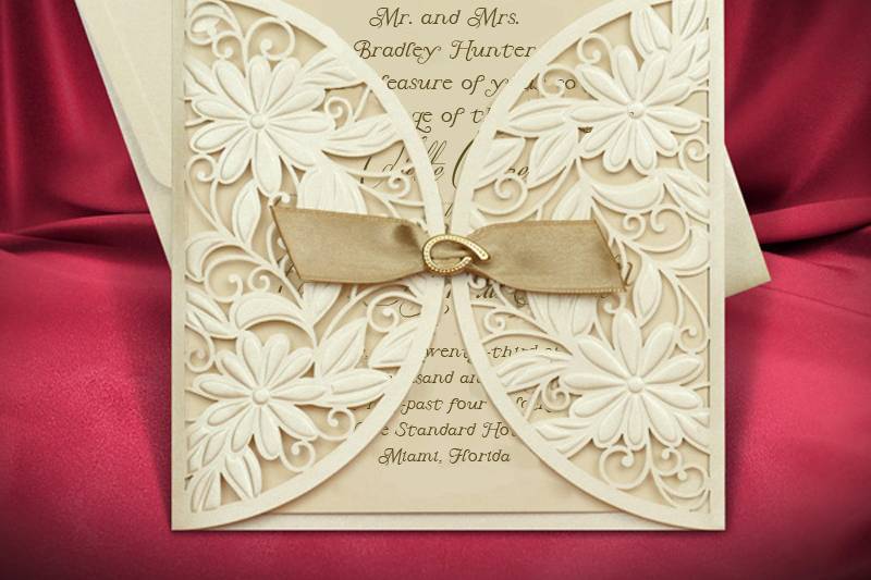 Laser cut invitations