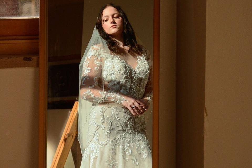 Bride in Mirror