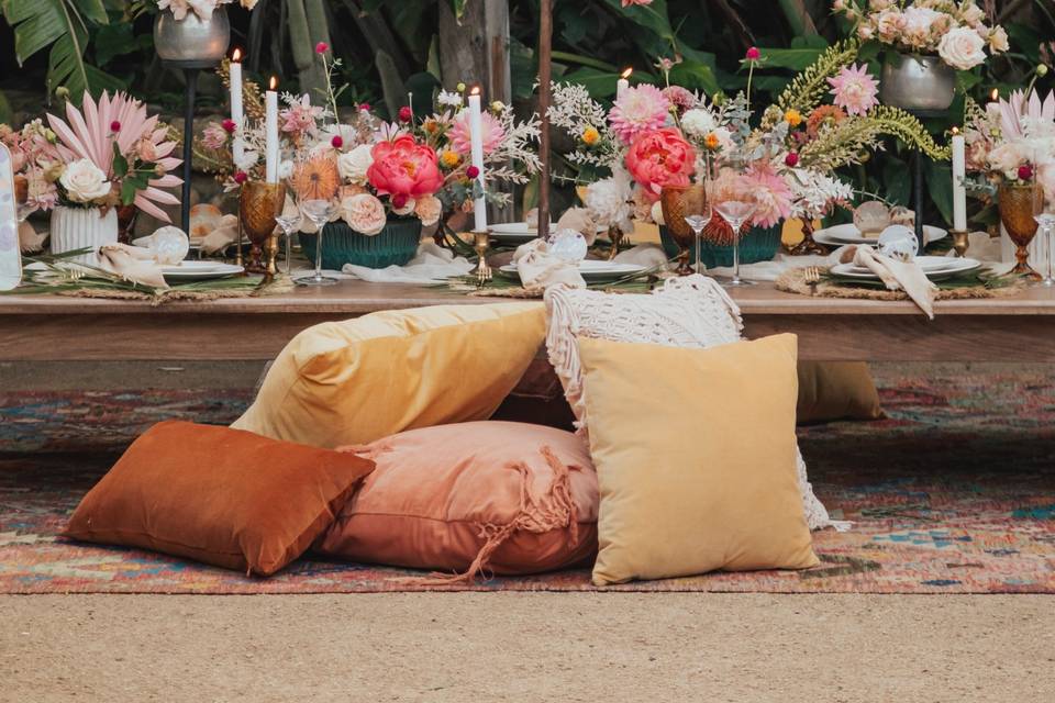 Tropical Boho Tablescape