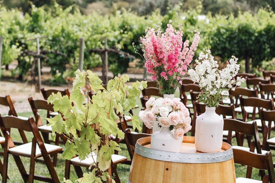 Vineyard wedding at Folktale