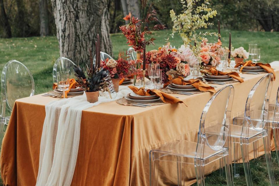 Fall tablescape