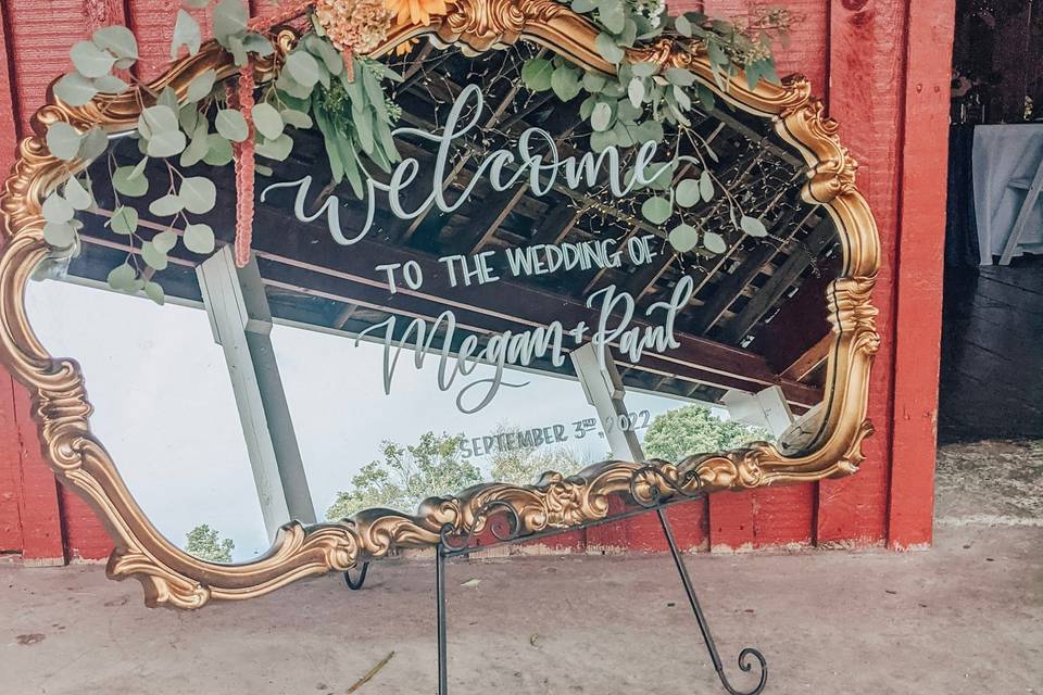 Welcome Sign- Hand Lettered