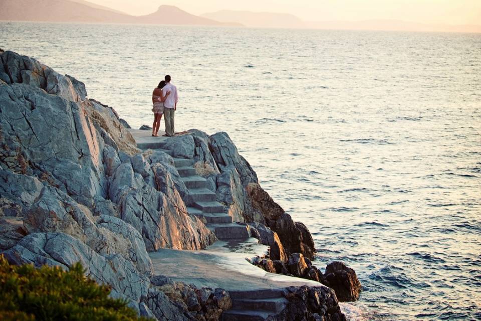 Couple by the sea