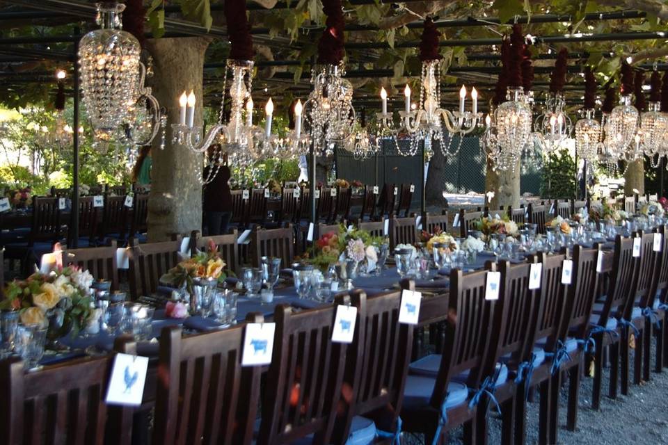 Elegant wedding reception