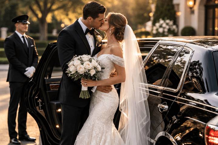 Bride-groom-kiss-luxury-weddin