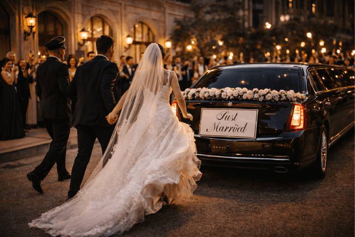 Just-married-bride-groom-luxur