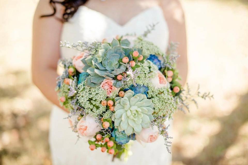 Succulents bouquet