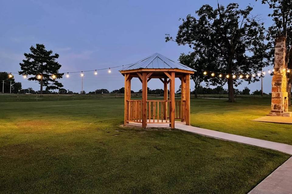 Wooden pergola