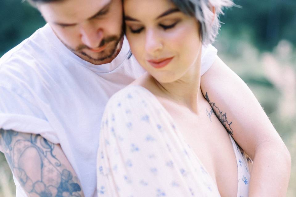 Couple embracing - Emily Catherine Photography
