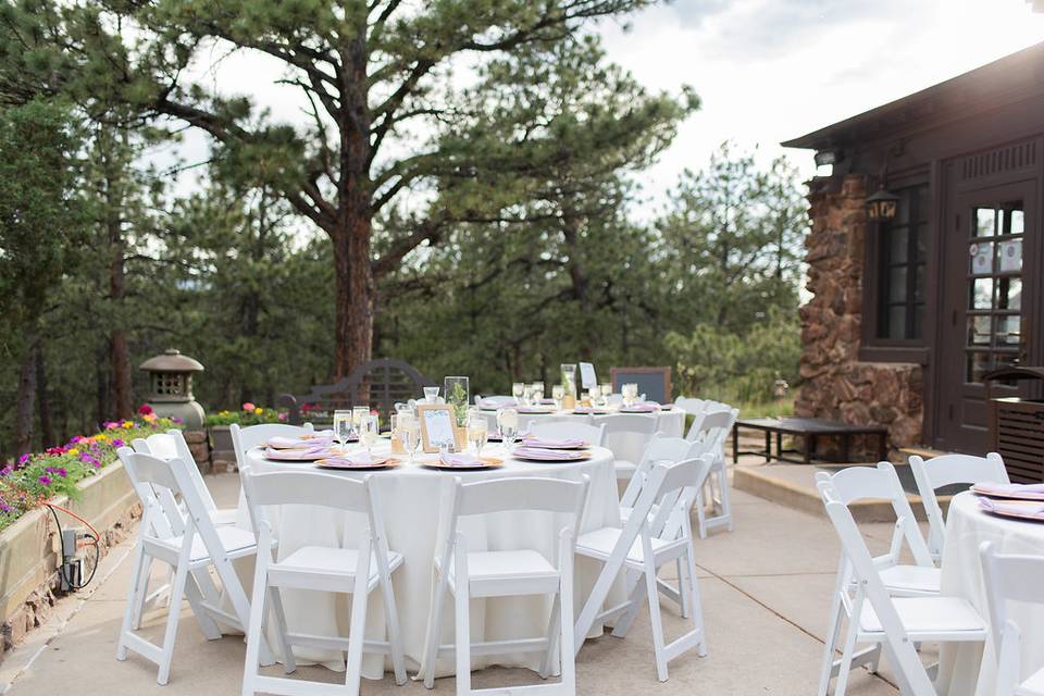 Back Patio Outdoor Reception