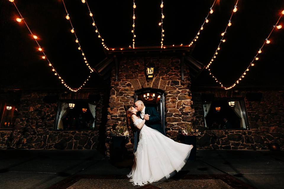 First Dance under Bistro Light