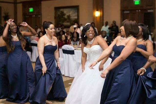 Brides and Bridesmaid Dance