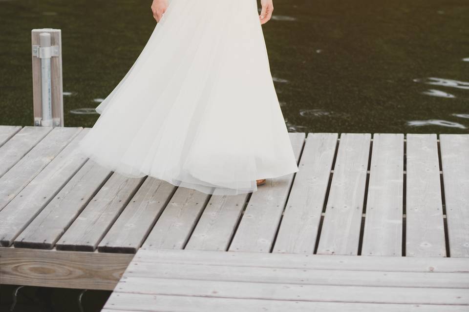 Bride on the Dock