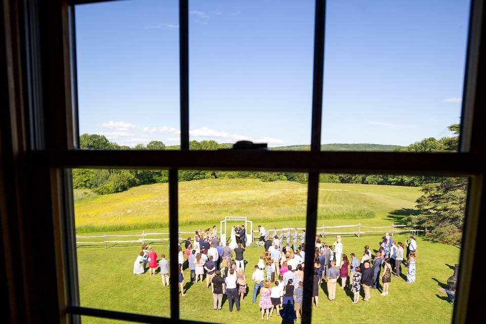 Ceremony from the Window