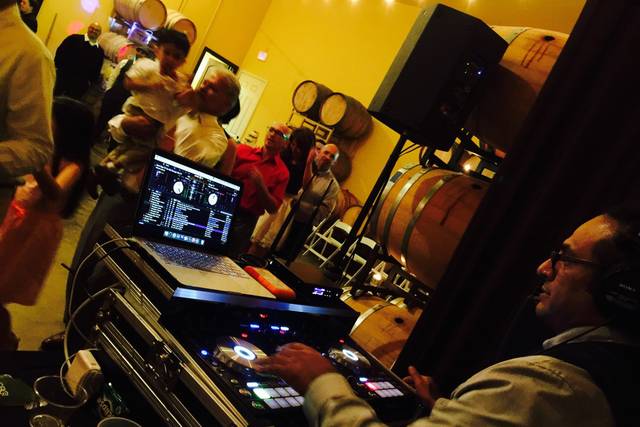 Wedding DJ in action