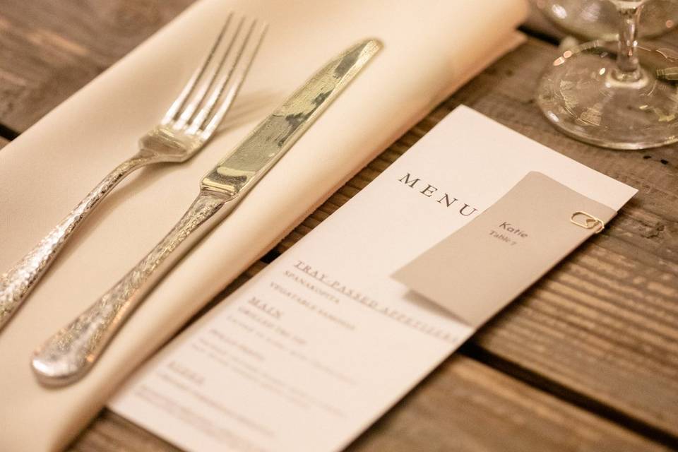 Dinner Menu