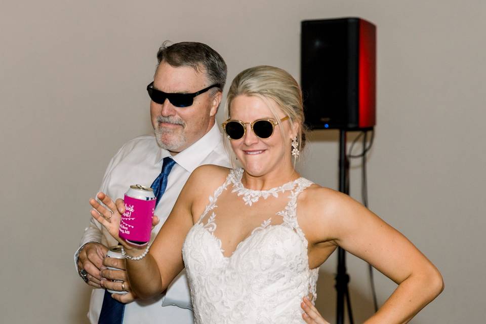 Bride and dad