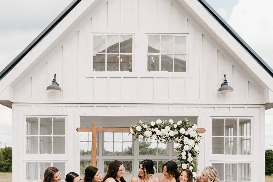 Bride and Bridesmaids