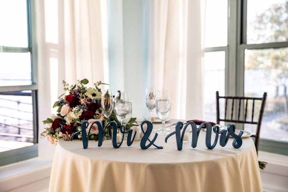 Bride & Groom's Table