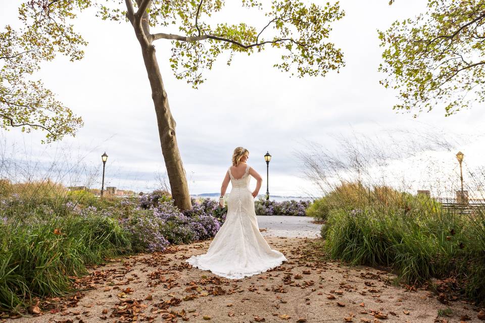 The Bride in Battery Park