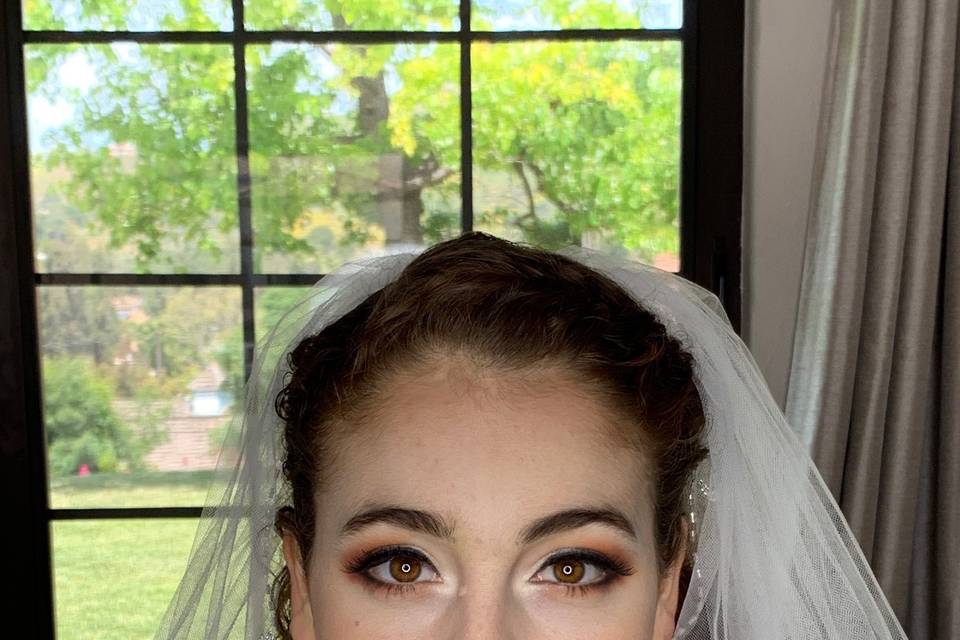 Bridal makeup trial