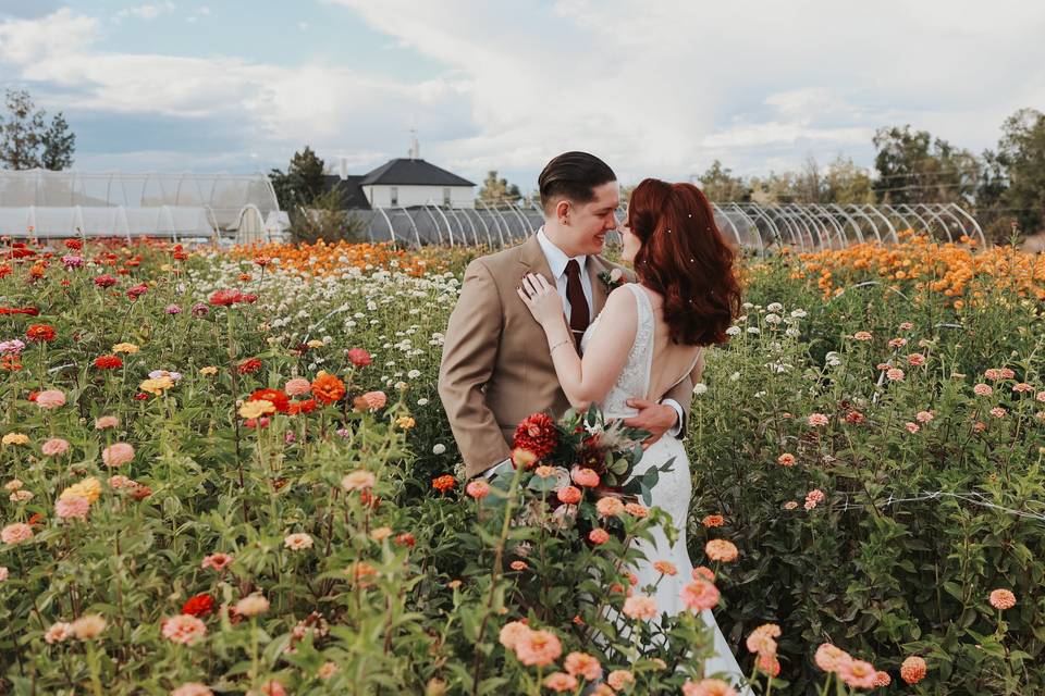 Get married in a flower field!