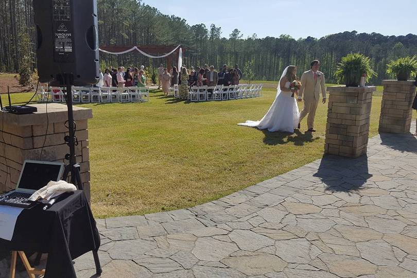 Outdoor wedding