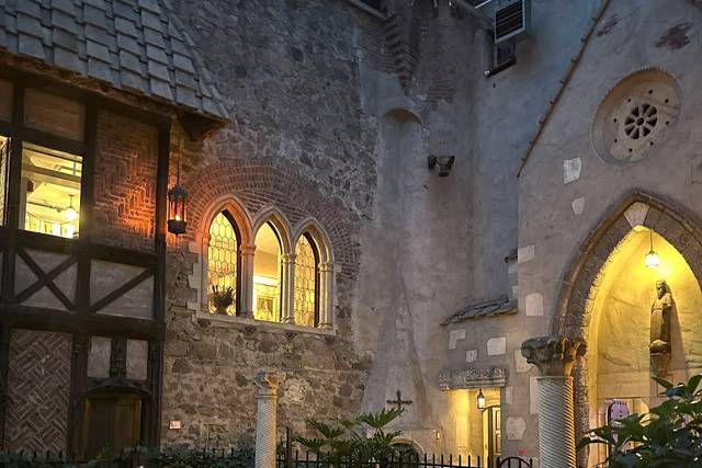 Indoor Courtyard at night