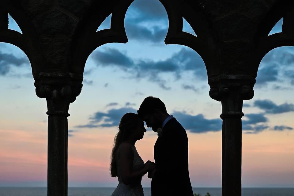 Overlooking the ocean