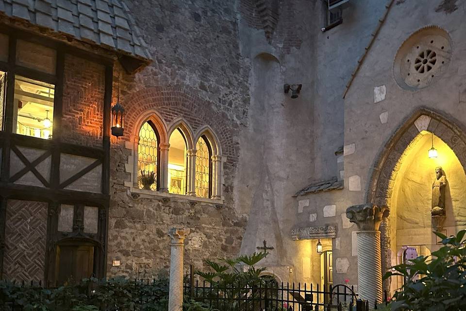 Indoor Courtyard at night