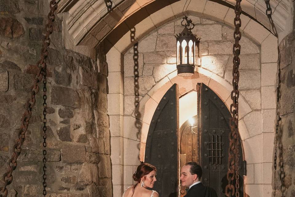 Couple on Drawbridge