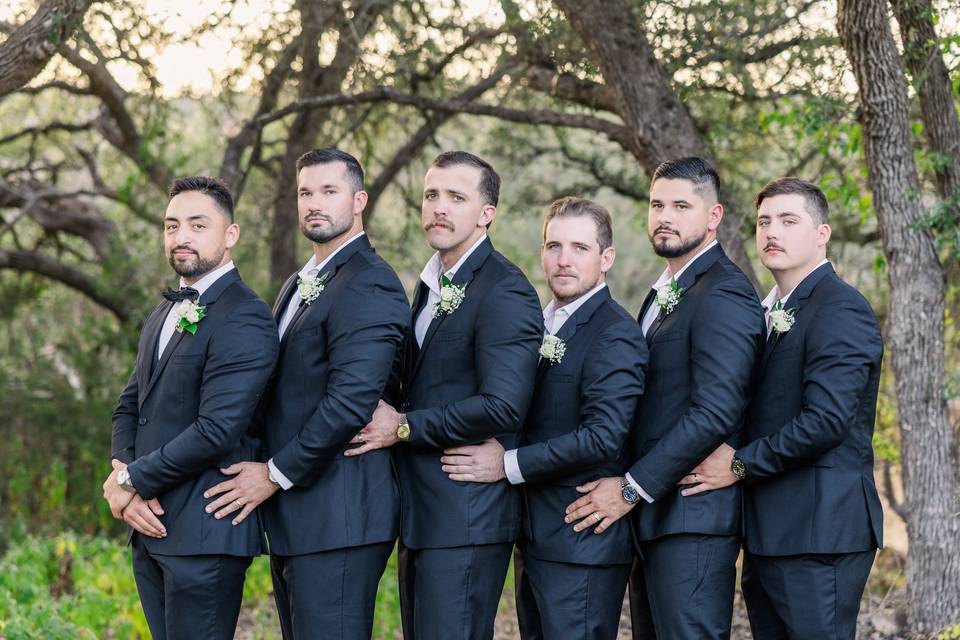 Groom party prom