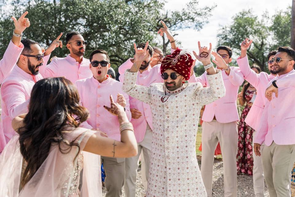 Groom baraat