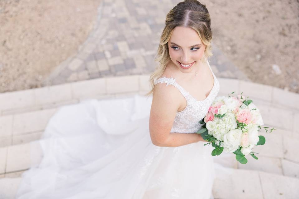 Romantic bridal portrait
