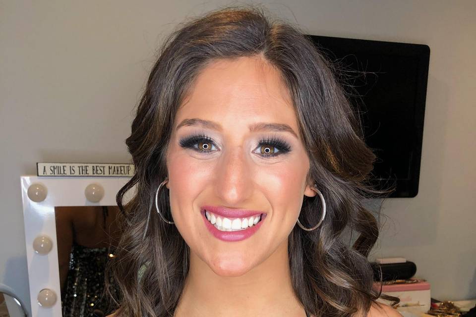 Bridesmaid Grey Smokey Eye