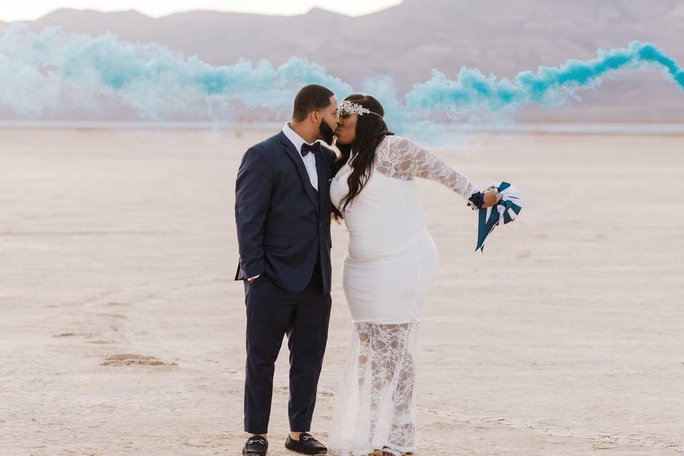 Desert Ceremony w/smoke bomb