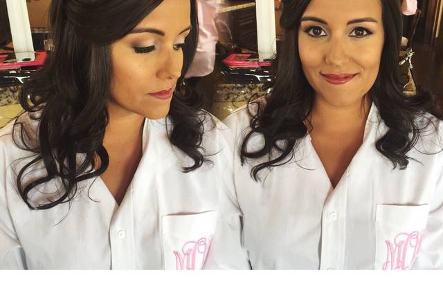 Angles of wedding hair