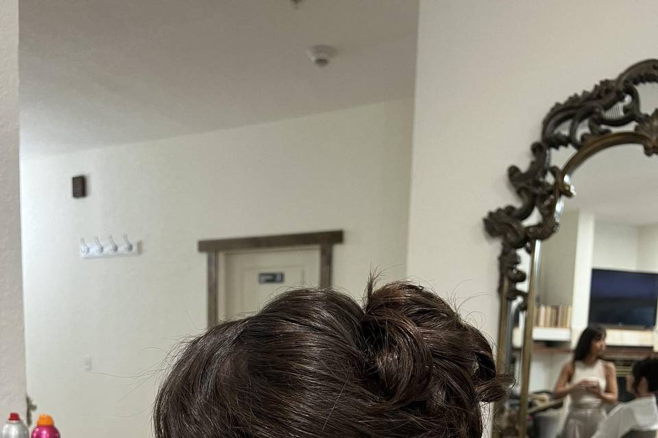 High bun