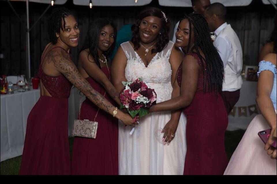 The Bride and her ladies