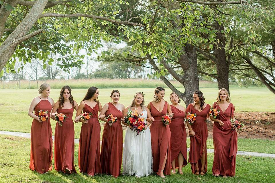 Maryland fall wedding