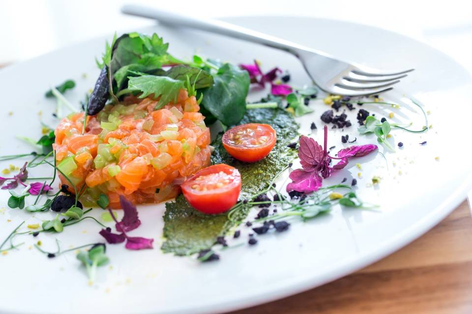 Salmon appetizer