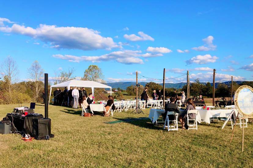 Outdoor wedding