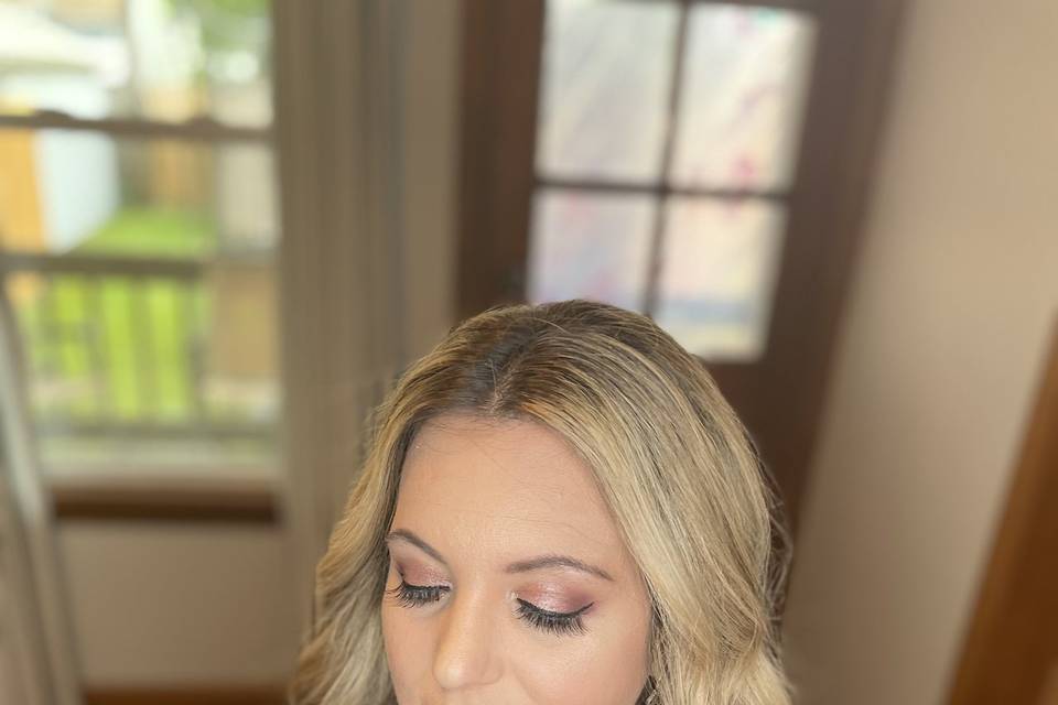 Wedding guest hair and makeup