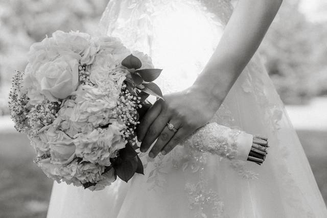 A bridal bouquet -
