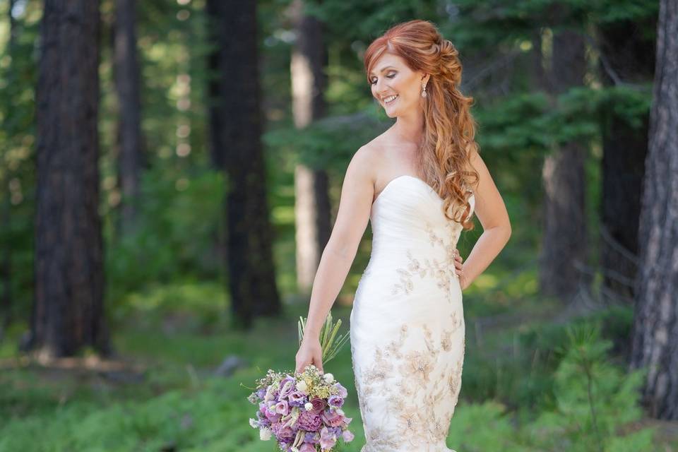 Bride in the forest
