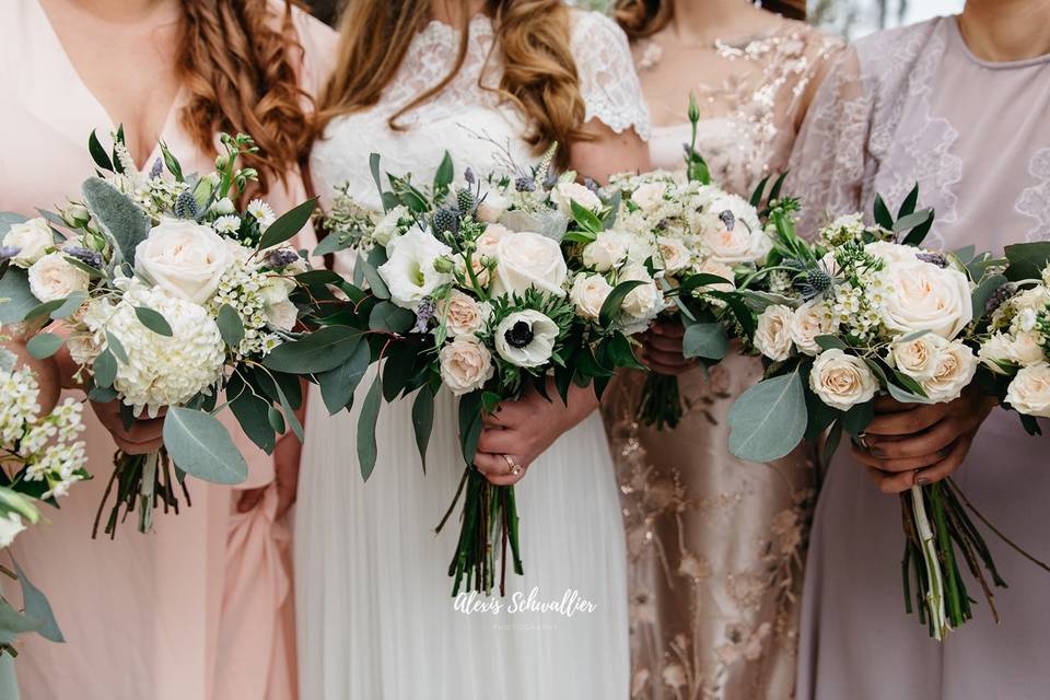 Beauties and bouquets